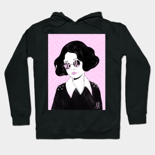 simone weil punk portrait Hoodie